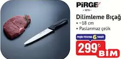 PİRGE DİLİMLEME BIÇAĞI 18 CM